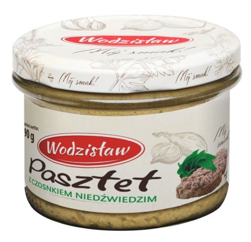 pasztet-z-czosnkiem-niedzwiedzim-wodzislaw-190g-aromatyczny-pasztet-kanapkowy-w-sloiku