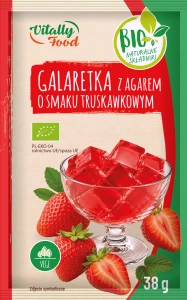 BIO Galaretka z Agarem Truskawkowa 38 g