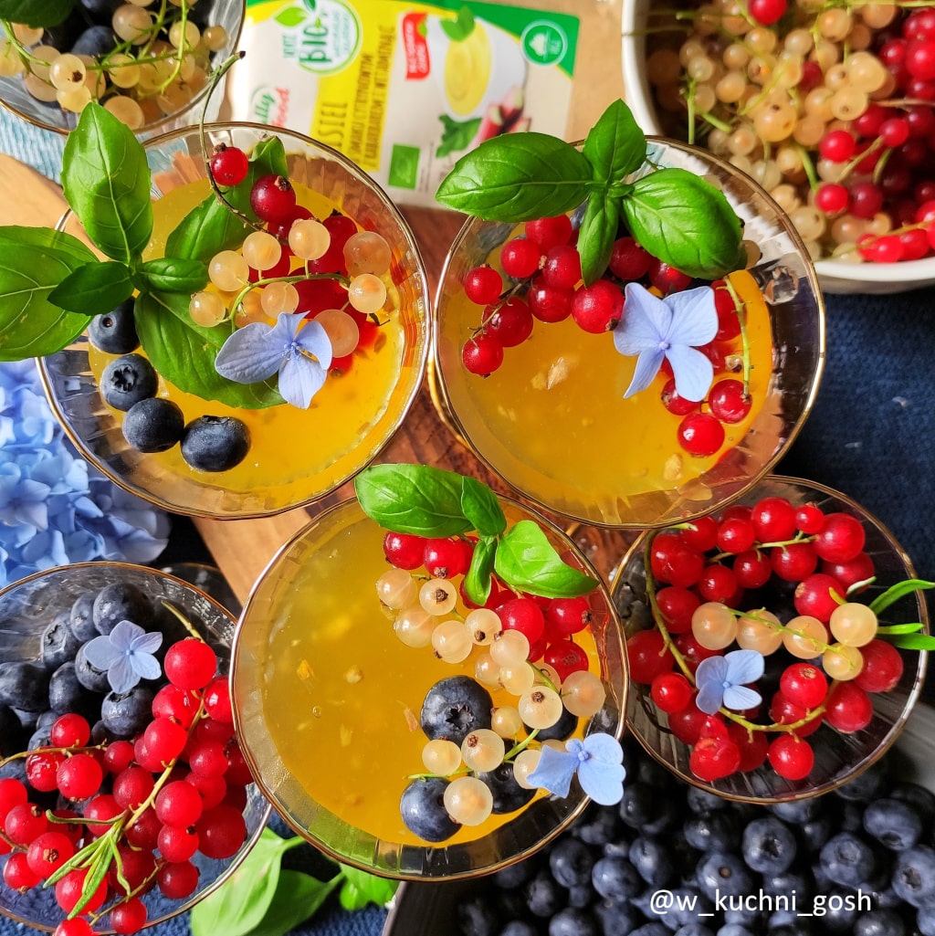 BIO Kisiel cytrynowy z rabarbarem